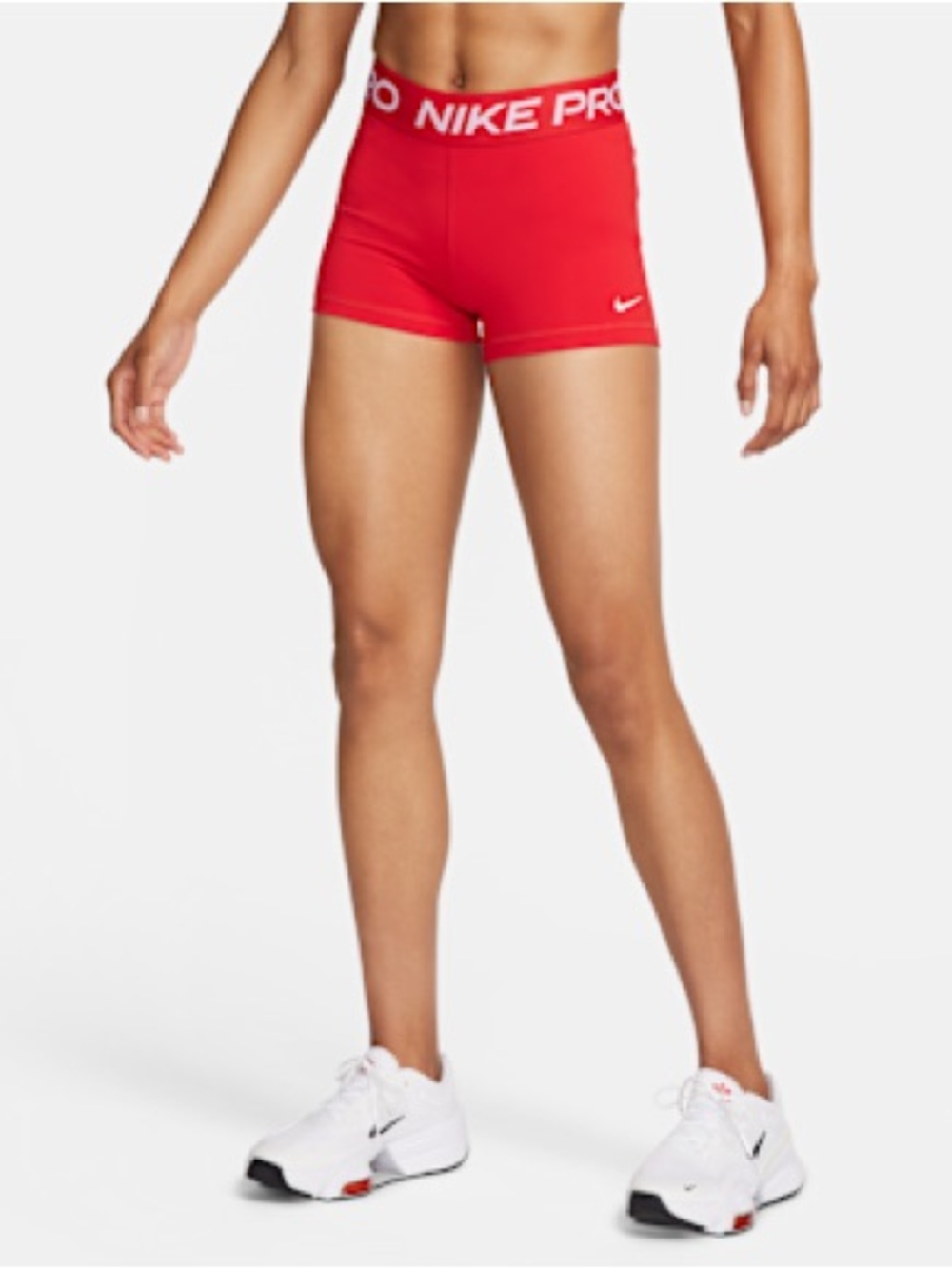 Nike Pro Women's Red Training Bike Shorts